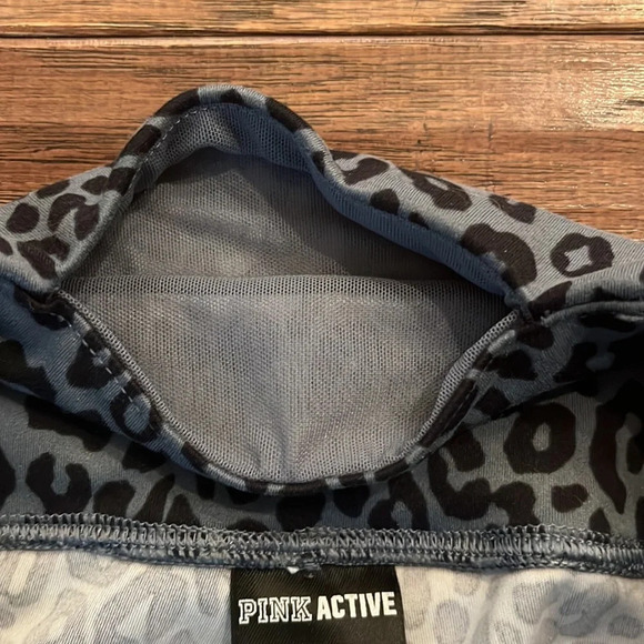 PINK Victoria’ Secret Black and Grey Leggings with Cinched Drawstring Waist - Picture 4 of 5